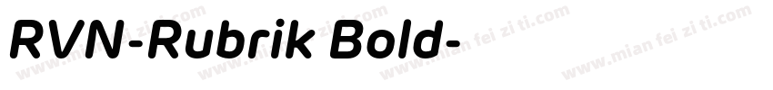 RVN-Rubrik Bold字体转换